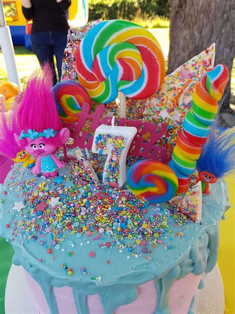 Trolls Theme Diy Birthday Party Diy Birthday Diy Birthday Party Party Cakes
