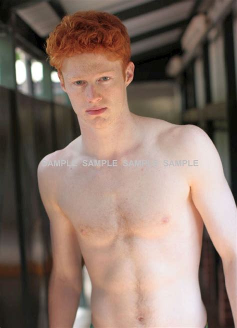Matted Ginger Photograph 5x7 G147 Shirtless Beautiful Redhead Dude
