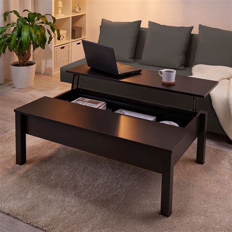 IKEA TRULSTORP Black-Brown Coffee table Ikea Side Table, Ikea Coffee