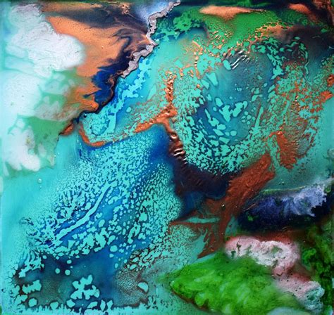 Turtle, coral reef, underwater cave and watercolor set with tropical fishes and coral reef plants. Coral reef II Oil painting by Anna Sidi-Yacoub | Artfinder