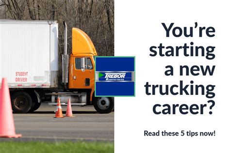 Five Tips For A New Truck Driver Trebor Manufacturing