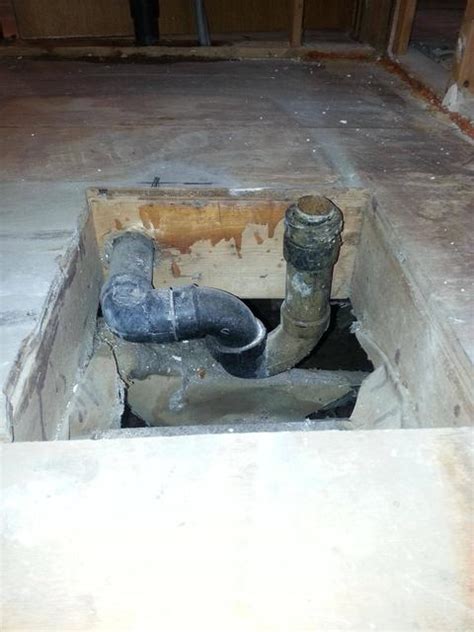 I was told that i don't need a p trap when i questioned why the pipe is supposed to be in the fill under the slab not in the slab. Total Remodel - Intro & Project 1: Master Bath ...