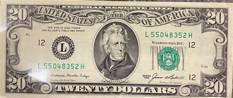 1985 Vintage 20 Dollar Bill Etsy