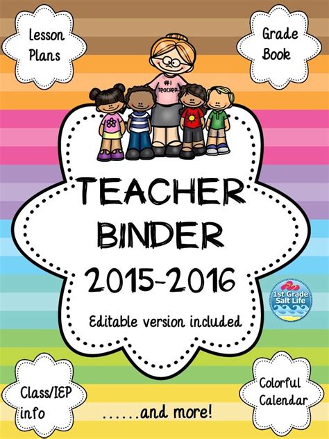 2022 2023 Editable Teacher Binder Teacher Planner 2022 2023 Teacher