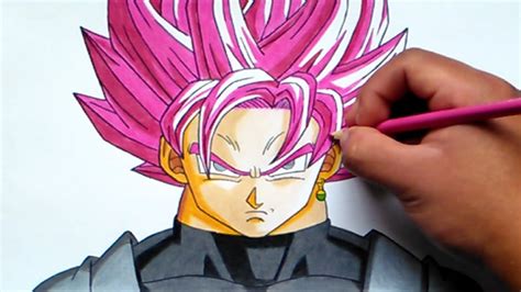 Cómo Dibujar A Goku Black Ssj Rose How To Draw Goku Black Ssj Pink