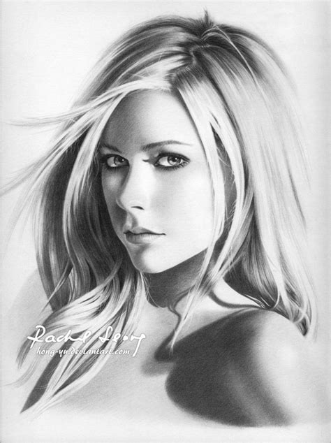 Avril Lavigne 15 By Hong Yu On Deviantart Portrait Celebrity