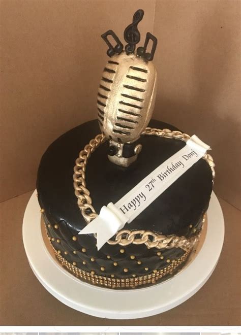 Microphone Cake Design Aria Art