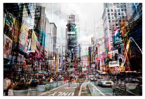 Maybe you would like to learn more about one of these? Tempered Glass Wall Art, 3D Times Square New York 1 - Traditional - Prints And Posters - by ...