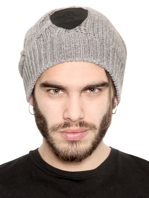 Lyst Richmond X Wool Beanie Hat In Gray For Men