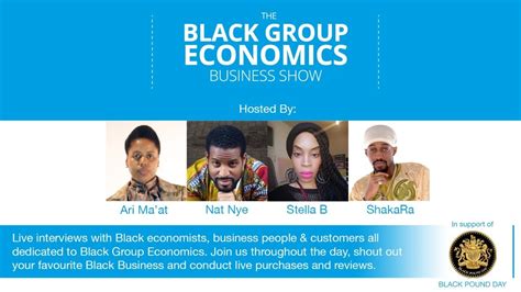 Black Group Economics Show Live All Dayer Youtube