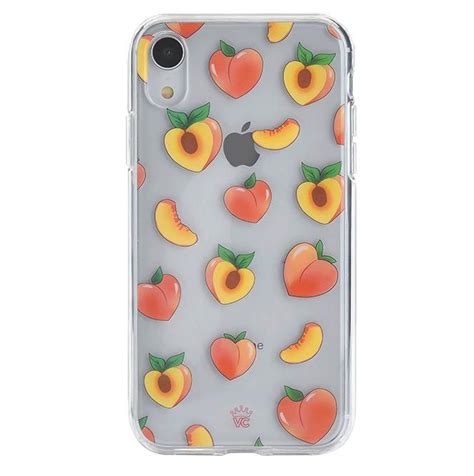 Just Peachy Iphone Clear Case Iphone Phone Cases Apple Phone Case