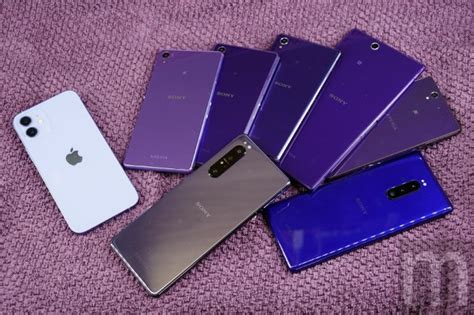 Iphone 12 紫色款與 Sony 歷代紫色款 Xperia 旗艦手機、三星紫色款 Galaxy 手機比一比 手機品牌新聞