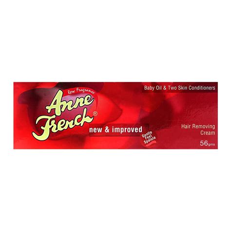 This removal cream contains shea butter, which makes the skin feel really soft after applying the cream and washing it off. Purchase Anne French Rose Fragrance Hair Removing Cream ...