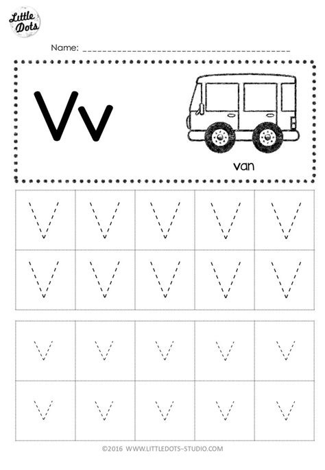Worksheets On Letter V Printable Preschool Letter V Beginning Sound