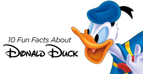 10 Fun Facts About Walt Disneys Donald Duck How To Disney