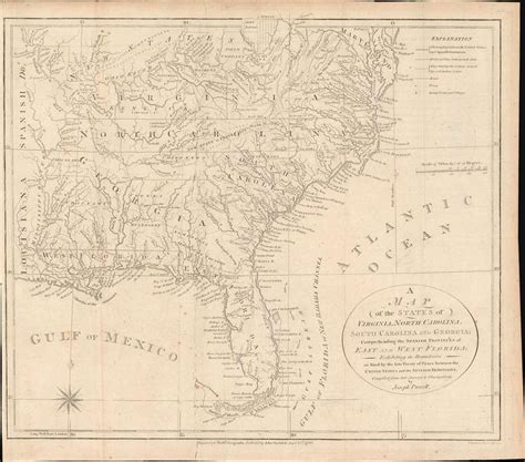 A Map Of The States Of Virginia North Carolina South Carolina And