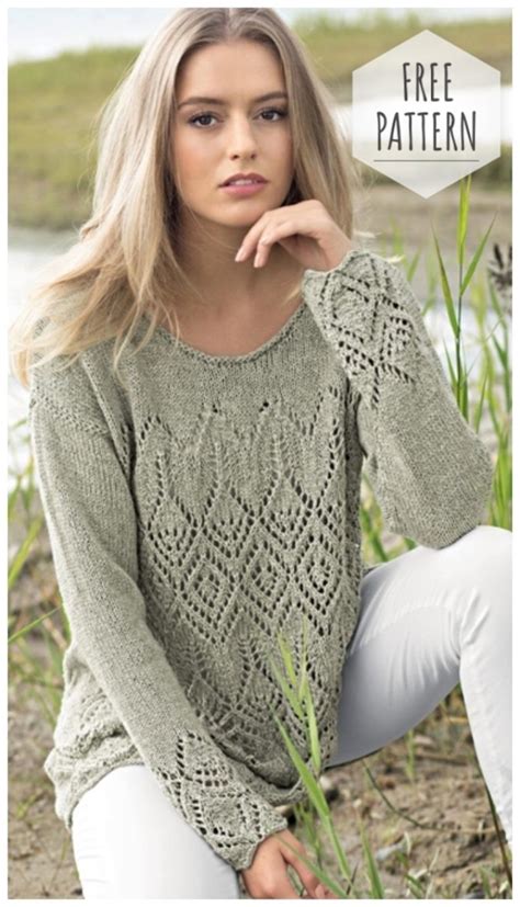 Follow this free knit pattern to create a cute cardigan using mary maxim mellowspun dk/ sport weight yarn. CARDIGAN WITH LACE DIAMONDS FREE PATTERN in english ...
