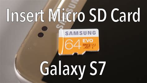 Shop a wide selection of micro sd cards at amazon.com from top brands including sandisk, transcend, samsung, sony, and more. Samsung Galaxy S7 - How To Insert Micro SD Card / Memory ...
