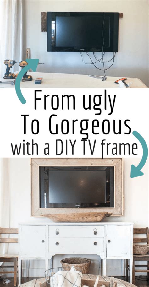 Forget the other framed artwork and this kind of tv frame is the simplest and the cheapest one, because you can do this kind of frame by. How to Make Your Own TV Frame - Twelve On Main