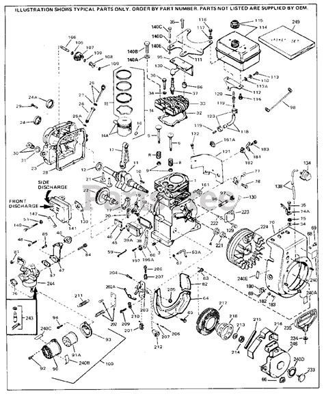 Tecumseh Hs50 67088c Tecumseh Engine Engine Parts List 1 Parts