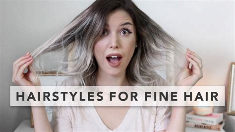 Which hairstyles for fine hair will give your hair a boost? 3 Quick and Easy Hairstyles for FINE HAIR - YouTube