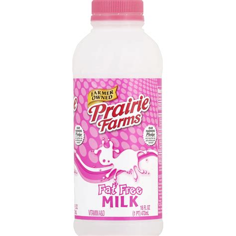 Prairie Farms Milk Fat Free 16 Oz Instacart