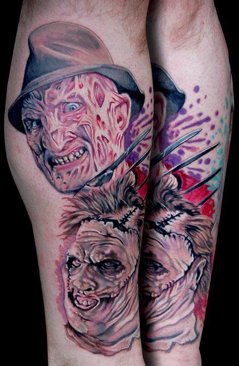 Freddy And Leatherface Horror Tattoo Incredible Tattoos Tattoos