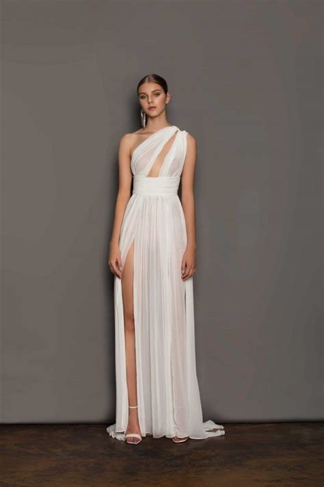 Aphrodite Bridal Gown Grecian Wedding Dress Goddess Fashion Greek Wedding Dresses