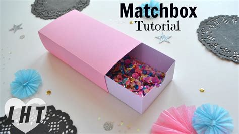 How To Make A Cardstock Matchbox Easy Large Matchbox Tutorial Free