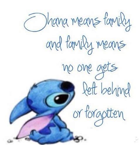 Taking disney dining to a new level. Ohana means family.... | Cute disney quotes, Lilo and stitch quotes, Disney quotes to live by