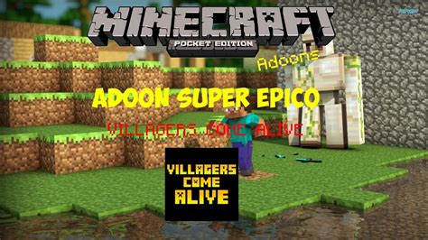 Villagers Come Alive Mcpe Adoons Youtube
