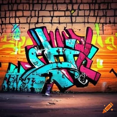 Colorful Graffiti On A Wall On Craiyon