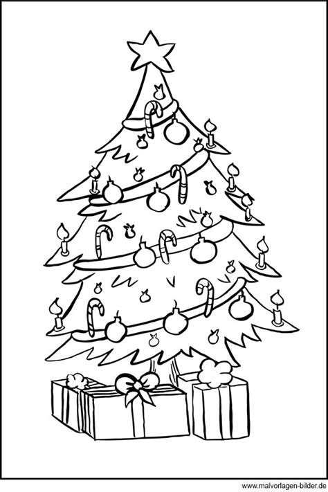Weihnachtsbaum ausmalbild