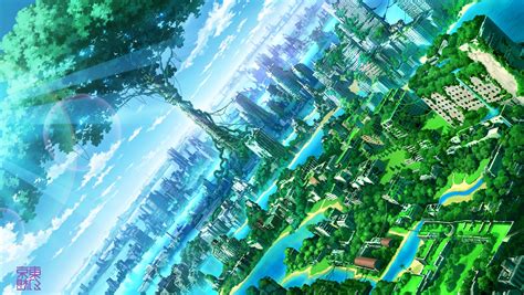 Anime Artwork Fantasy Art City Nature Wallpapers Hd