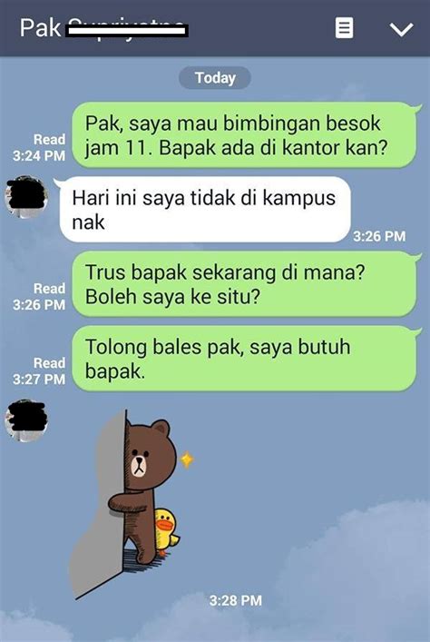 Beberapa Chat Mahasiswa Dengan Dosen Pembimbing Ini Bikin Kocak Sekaligus Miris Bahan Bacaan Baru