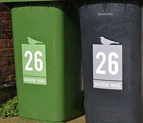 Custom bumper stickers advertise your business on the go. 'Wheelie Bin' Vinyl Sticker | Vinyl sticker, Vinyl, Number ...