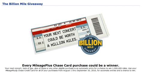 Check spelling or type a new query. United Airlines Billion MileagePlus Miles Giveaway ...