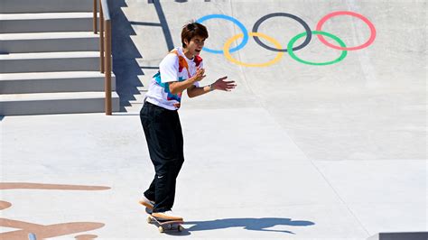 Japan S Horigome Takes Gold In Olympics First Skateboarding Event