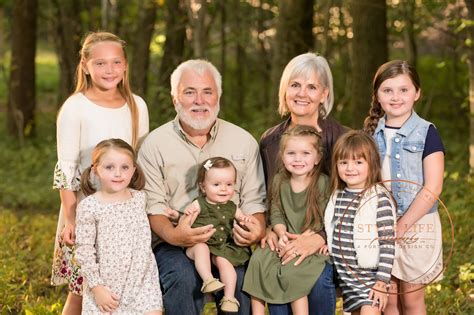 Extended Family Portrait - A Wooded Setting for 3 Generations
