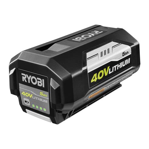 Ryobi 40 Volt Lithium Ion 5 Ah High Capacity Battery Op4050a The Home