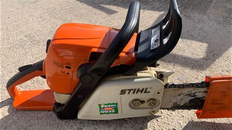 Chainsaw Stihl Ms290 Farm Boss 2004 Model Review And Cold Start Youtube