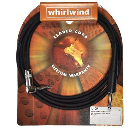 Whirlwind Leader Standard 10 Instrument Cable Anglestraight Chicago