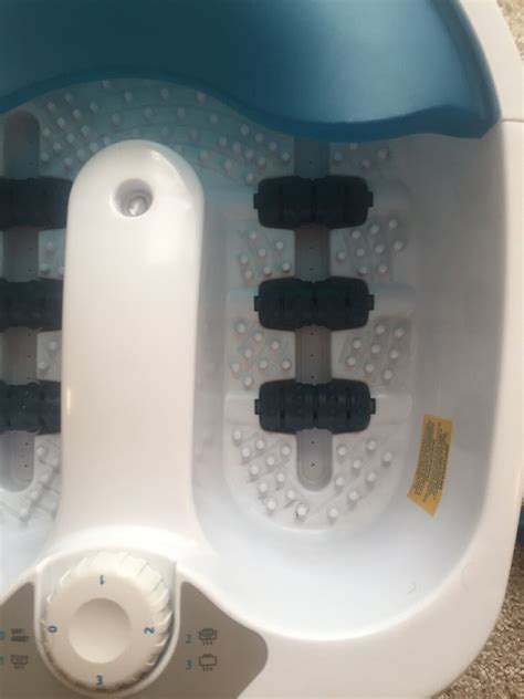 Dr Scholls Heated Bubbling Foot Spa With Massage Attachments EBay