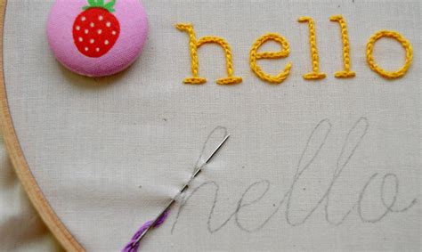 Learn How To Embroider Letters On Bluprint Hand Embroidery Letters
