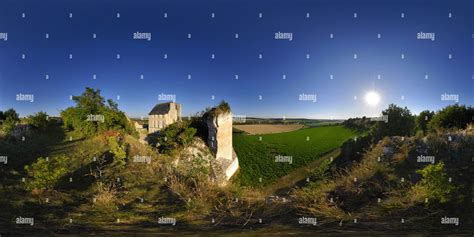360° View Of Chateau Ruin Crissay Sur Manse Alamy