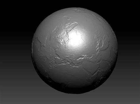 Planet Earth With 3d Topology 3d Model Cgtrader