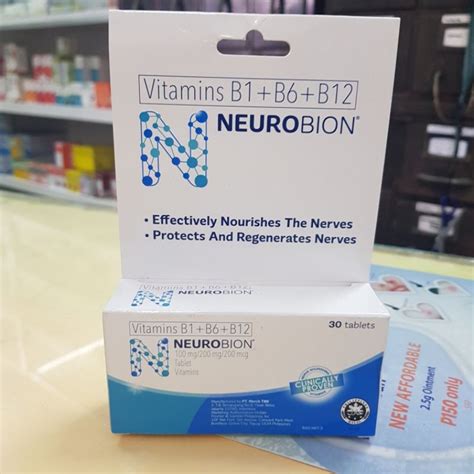 neurobion vitamin b1 b6 b12 by 30tablets expiration date january 2025 shopee philippines