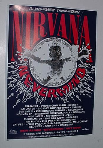 Nirvana Us 1992 Australian Tour Poster Australian Poster 321899