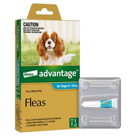 Advantage Flea Treatment For Dogs 4 10kg 1pk Pets Domain