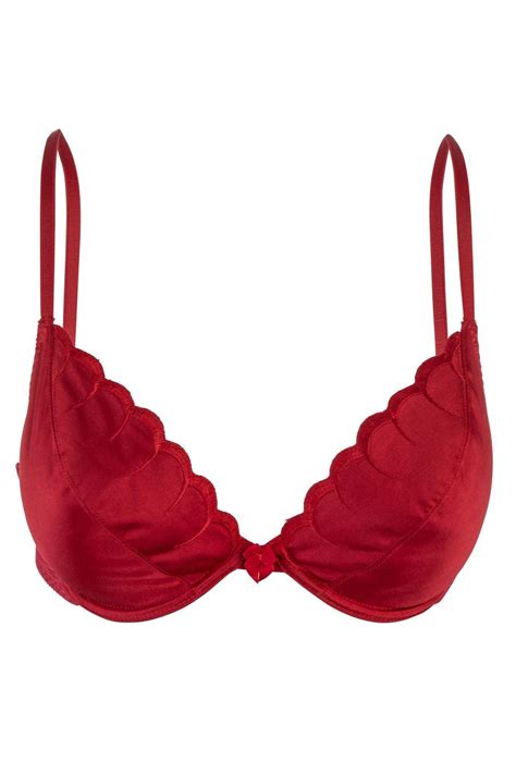 Cortland Style 7189 Underwire Plunge Bra Red And More American Shapewear